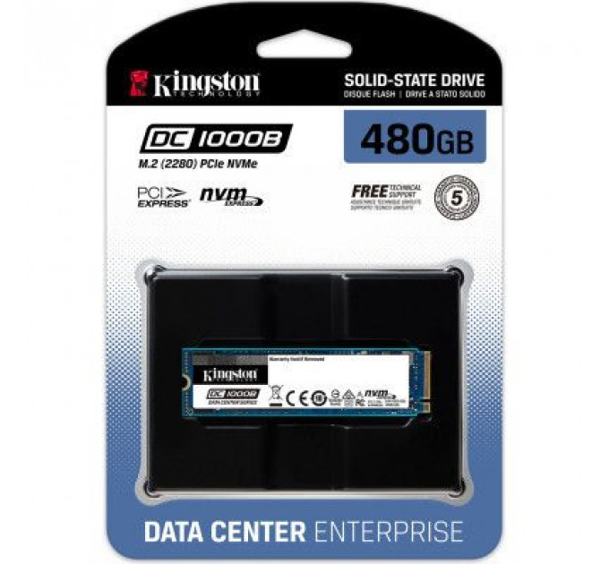 Накопичувач SSD M.2 2280 480GB Kingston (SEDC1000BM8/480G.)