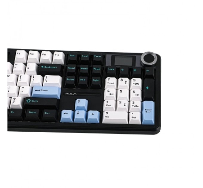 Aula Клавіатура Aula F108 Pro Wireless/Bluetooth UA Black/Blue (6978080501295)