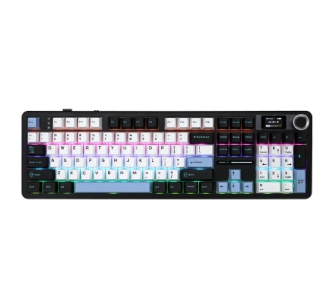 Aula Клавіатура Aula F108 Pro Wireless/Bluetooth UA Black/Blue (6978080501295)