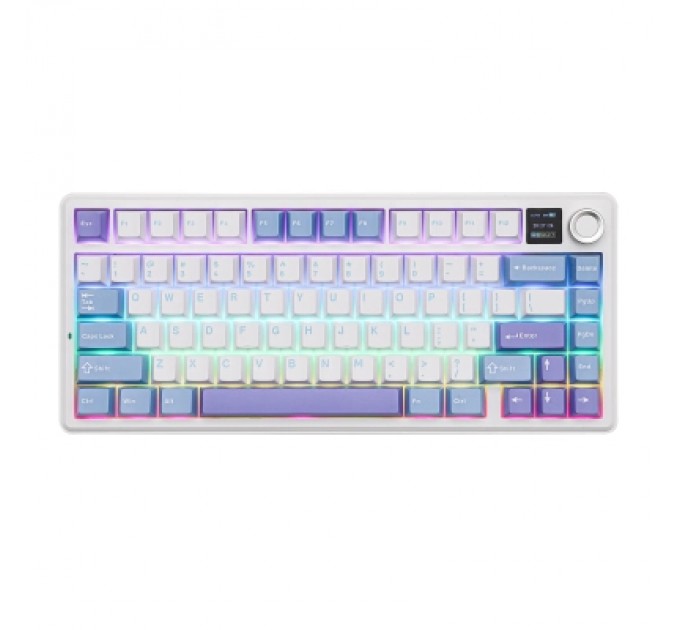 Aula Клавіатура Aula F75 MAX Wireless/Bluetooth UA White/Blue (6978080501158)