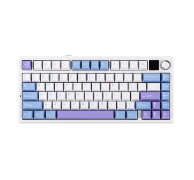 Aula Клавіатура Aula F75 MAX Wireless/Bluetooth UA White/Blue (6978080501158)