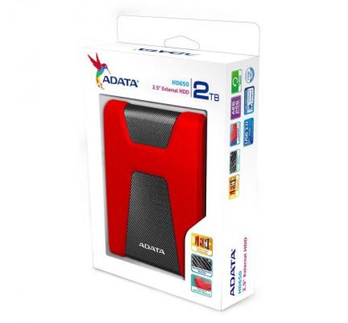 ADATA Зовнішній жорсткий диск 2.5" 2TB ADATA (AHD650-2TU31-CRD)