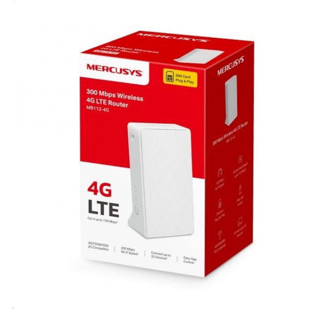 Mercusys Мобільний бездротовий 4G-маршрутизатор, MB112-4G MERCUSYS