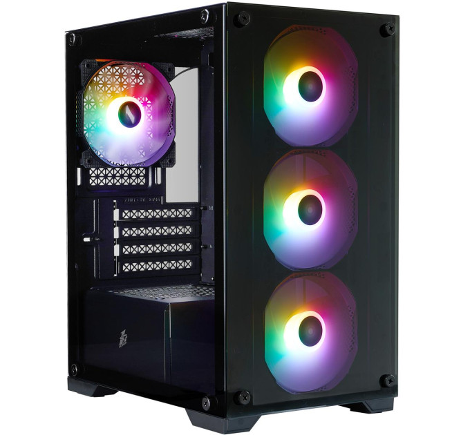 1stPlayer Корпус 1stPlayer X2-M-BK-4F7 Black без БЖ