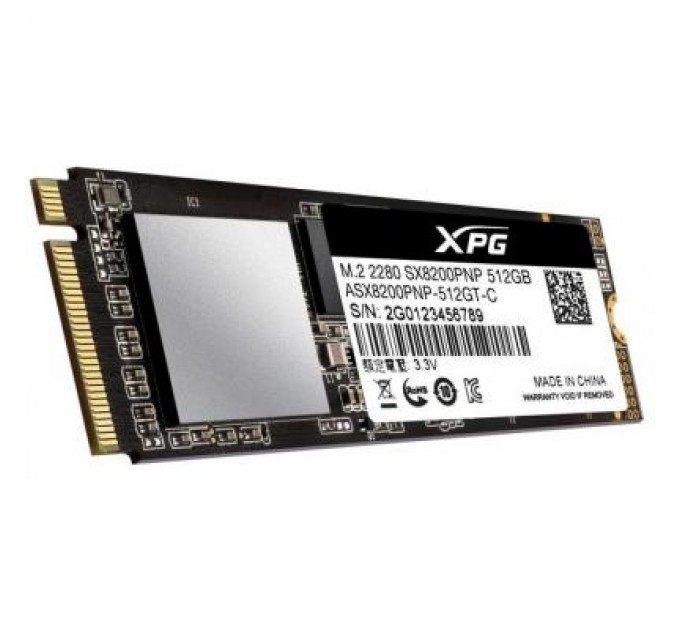 ADATA Накопичувач SSD M.2 2280 512GB ADATA (ASX8200PNP-512GT-C)