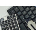 BestKey Наклейка на клавіатуру BestKey непрозора чорна, 76, срібний (BKU13SIL/011)