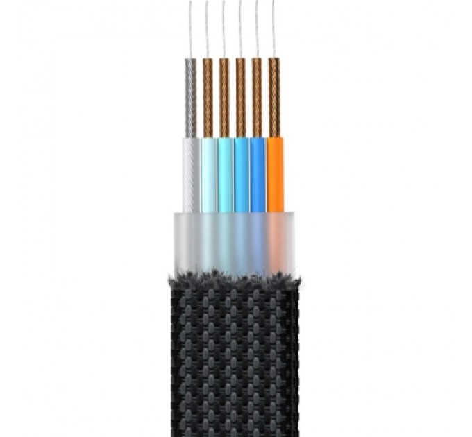 Rolling Square Дата кабель 6in1 inCharge X 0,14m 100W blue Rolling Square (X02WR)