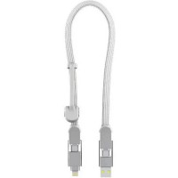 Дата кабель 6in1 inCharge XL 0.3m white Rolling Square (XLS02R)