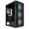 1stPlayer Корпус 1stPlayer X5-BK-4F1 Black без БЖ