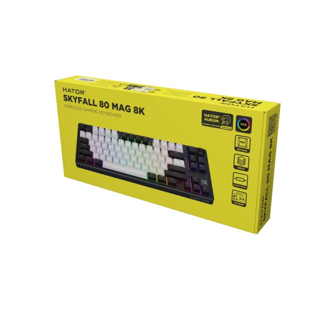 Hator Клавіатура бездротова Hator Skyfall 80 MAG Ultima 8K Wireless White-Black (HTK3880UA)