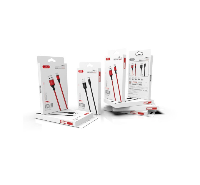 XO Кабель XO NB143 USB - USB Type-C, (M/M), 2.4A 2 м Black (6920680870844)