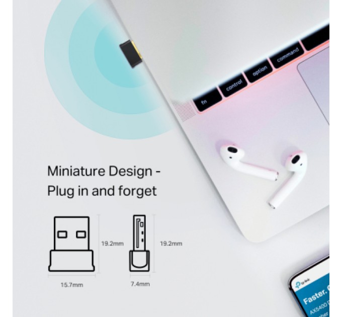 TP-Link Мережева карта Wi-Fi TP-Link Archer T600UB nano (ARCHER-T600UB-NANO)