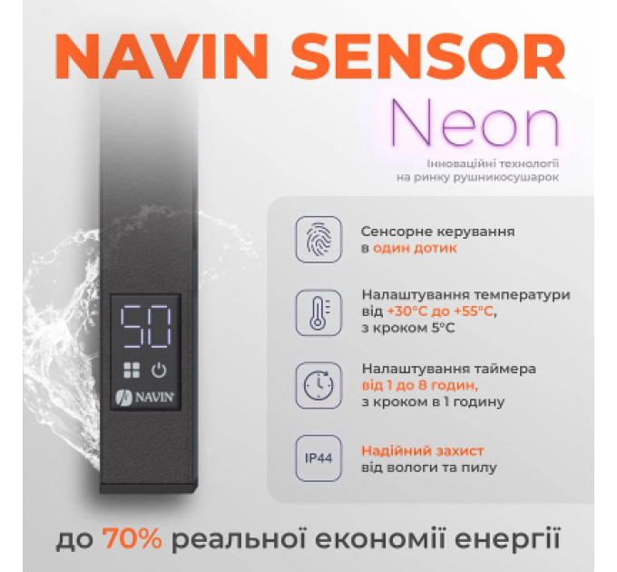 Navin Сушарка для рушників Navin Авангард, 800х480х71мм (12-228153-4880)