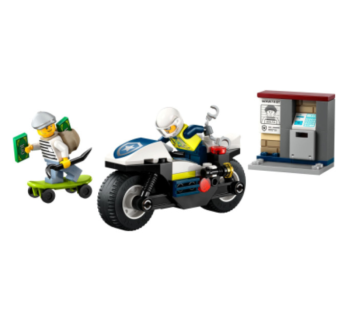 LEGO Конструктор LEGO City Переслідування на поліцейському мотоциклі (60455)