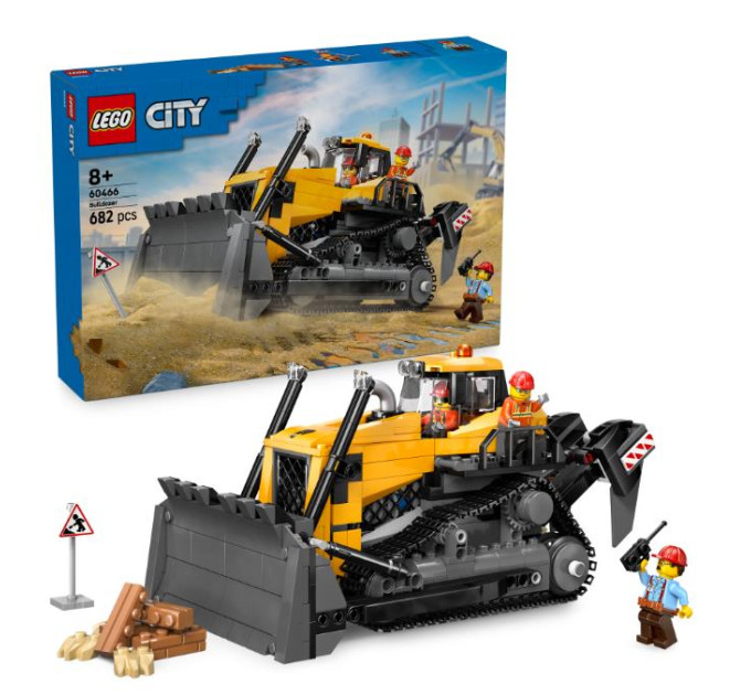 LEGO Конструктор LEGO City Жовтий бульдозер (60466)