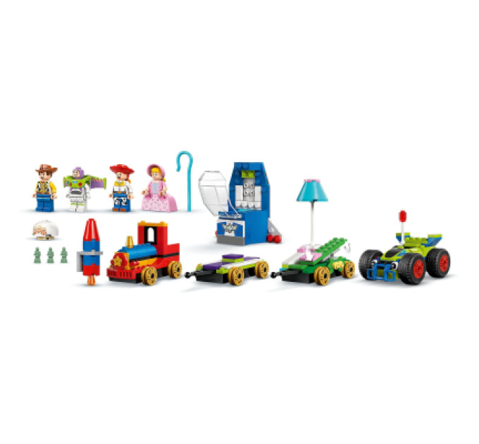 LEGO Конструктор LEGO Disney та Pixar Святкування з Історії іграшок: поїзд та авто для гонок (43264)