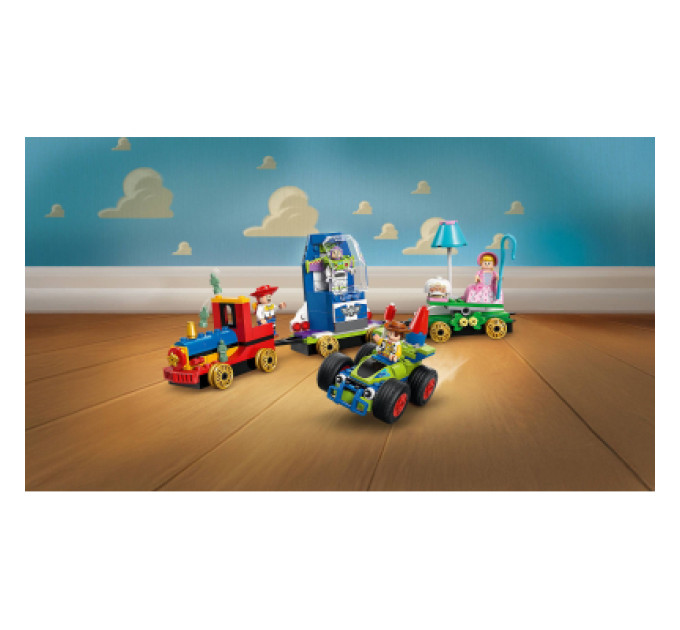 LEGO Конструктор LEGO Disney та Pixar Святкування з Історії іграшок: поїзд та авто для гонок (43264)