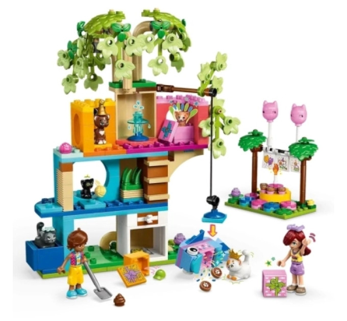 LEGO Конструктор LEGO Friends День народження кота та будинок на дереві (42666)