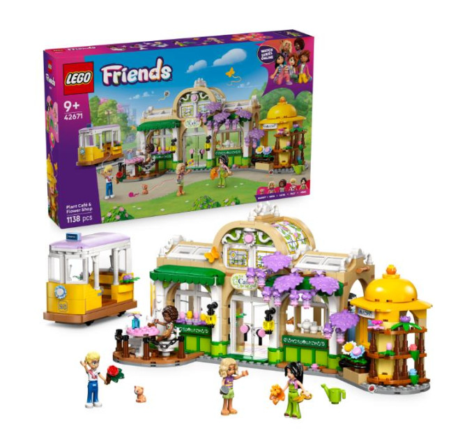 LEGO Конструктор LEGO Friends Кав'ярня з рослинами та квітковий магазин (42671)