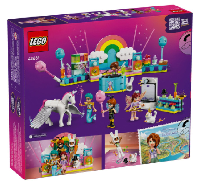 LEGO Конструктор LEGO Friends Костюмована вечірка з єдинорогом та феєю (42661)