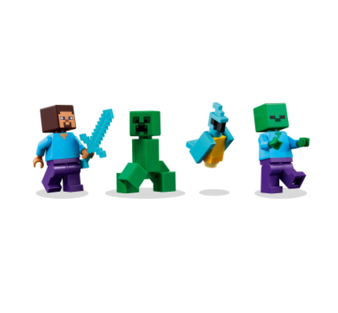 LEGO Конструктор LEGO Minecraft Будинок із вибухівки в джунглях (21275)
