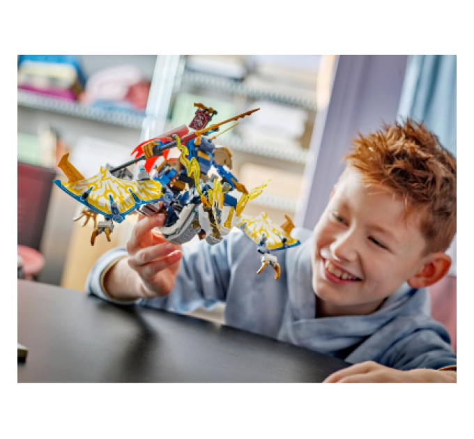 LEGO Конструктор LEGO NINJAGO Розбійник: Робот-вершник на драконі (71843)