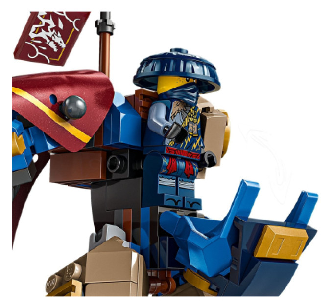 LEGO Конструктор LEGO NINJAGO Розбійник: Робот-вершник на драконі (71843)