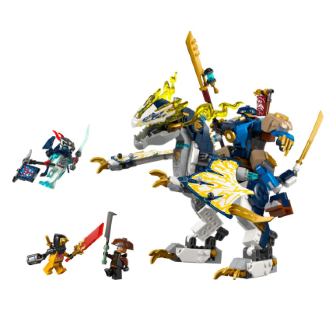 LEGO Конструктор LEGO NINJAGO Розбійник: Робот-вершник на драконі (71843)