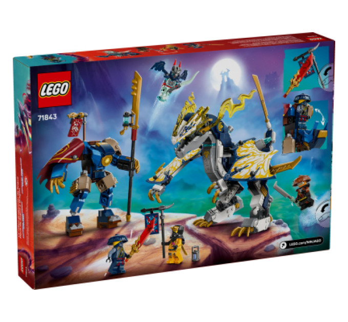 LEGO Конструктор LEGO NINJAGO Розбійник: Робот-вершник на драконі (71843)