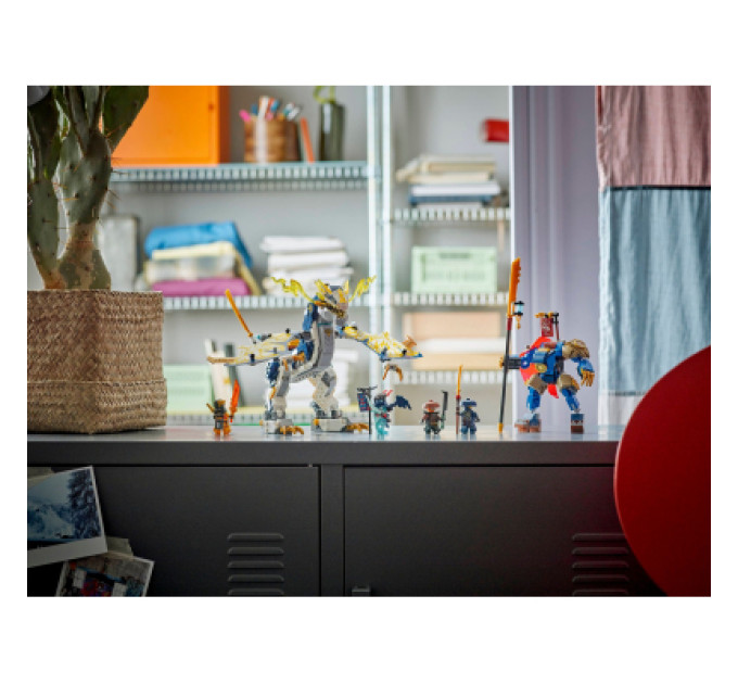 LEGO Конструктор LEGO NINJAGO Розбійник: Робот-вершник на драконі (71843)