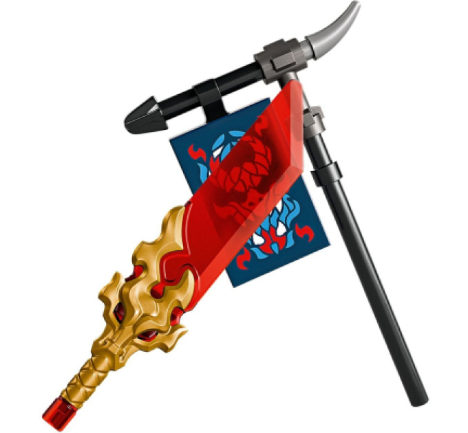 LEGO Конструктор LEGO NINJAGO Розбійник: Робот-вершник на драконі (71843)