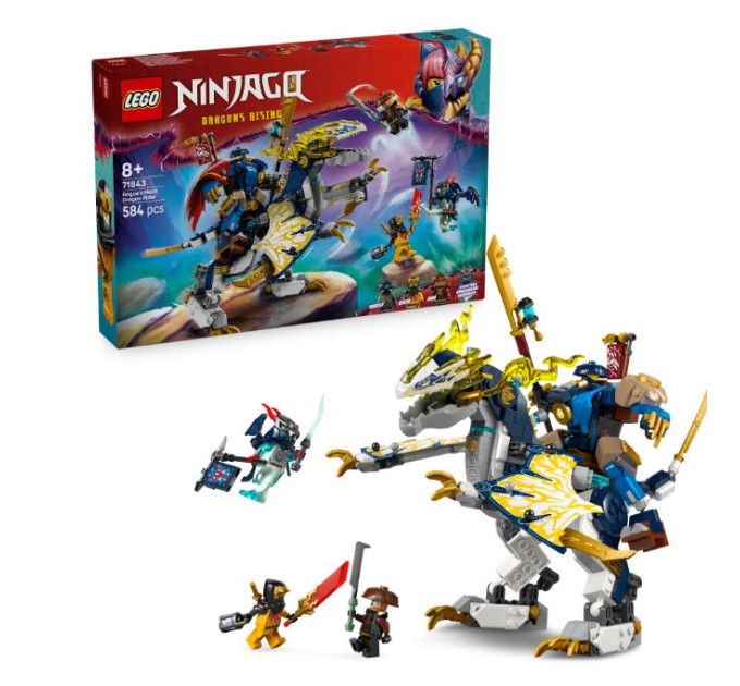 LEGO Конструктор LEGO NINJAGO Розбійник: Робот-вершник на драконі (71843)