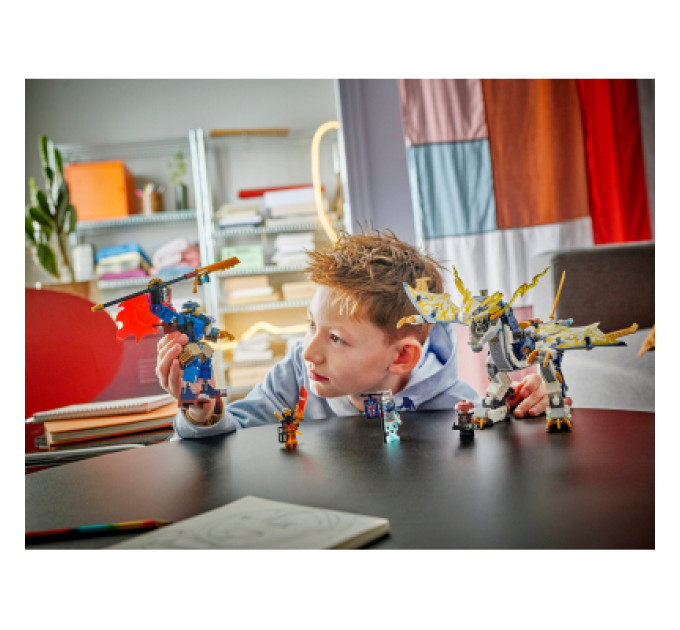 LEGO Конструктор LEGO NINJAGO Розбійник: Робот-вершник на драконі (71843)