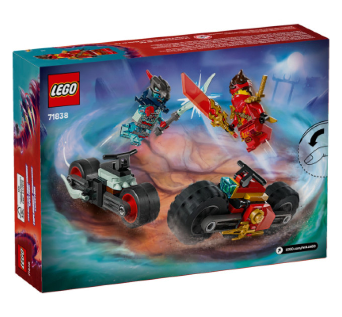 LEGO Конструктор LEGO NINJAGO Швидкісна гонка Кая на мотоциклі (71838)