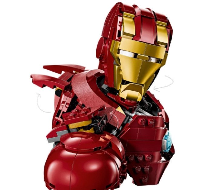 LEGO Конструктор LEGO Marvel Погруддя Залізної Людини MK4 (76327)
