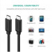 Ugreen Дата кабель USB-C to USB-C 1.0m US286 3A Black Ugreen (50997)