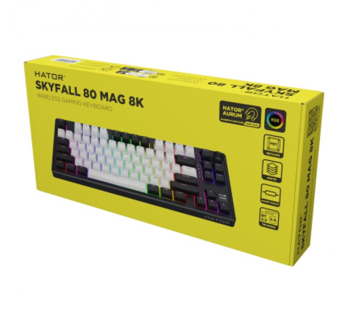 Hator Клавіатура Hator Skyfall 80 MAG Ultima 8K Wireless Black/White (HTK3880UA)