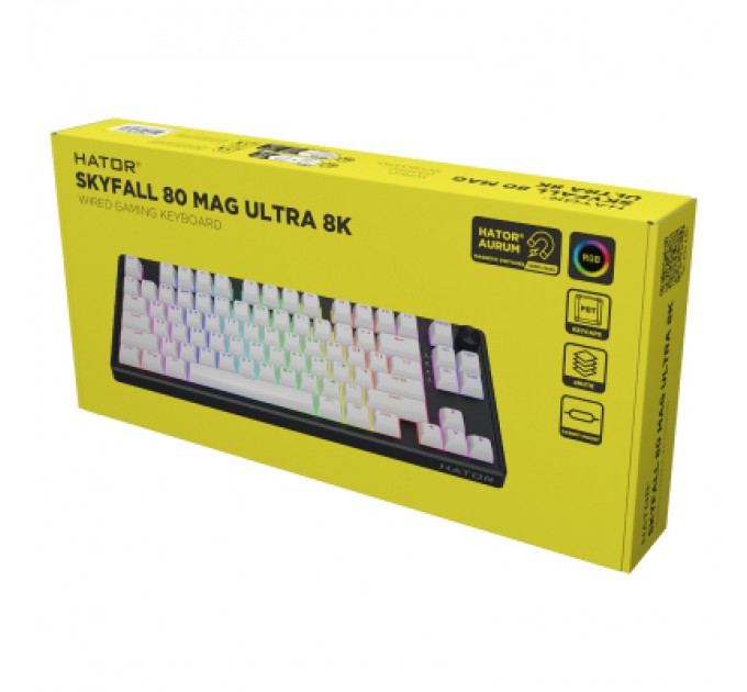 Hator Клавіатура Hator Skyfall 80 MAG Ultra 8K Wireless Black/White (HTK1880UA)