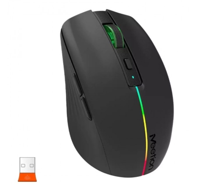 Meetion Мишка Meetion BTM002 Wireless/Bluetooth Black (MT-BTM002-A)