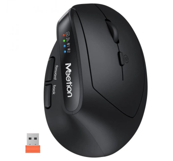 Meetion Мишка Meetion BTM008 Wireless/Bluetooth Black (MT-BTM008-A)