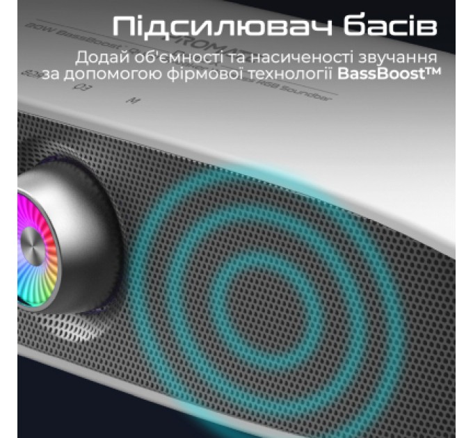 Promate Акустична система Promate Delta-X 20W White (delta-x.white)