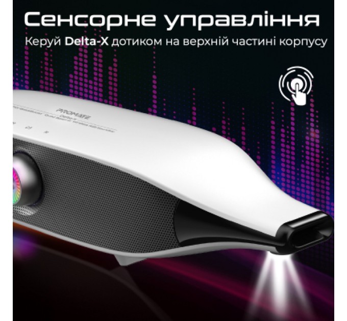 Promate Акустична система Promate Delta-X 20W White (delta-x.white)