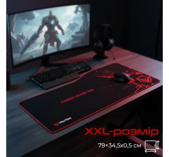 Meetion Килимок для мишки Meetion P100 Black/Red (MT-P100)