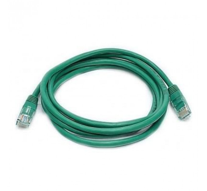 Патч-корд 0.5м, UTP, cat.5e, LSZH, green Molex (PCD-01000-0J)