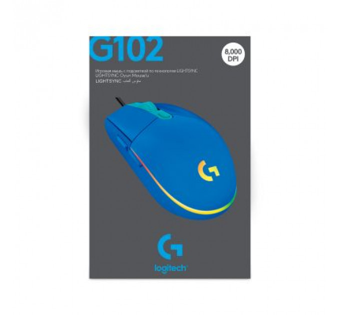 Мишка Logitech G102 Lightsync USB Blue (910-005801)
