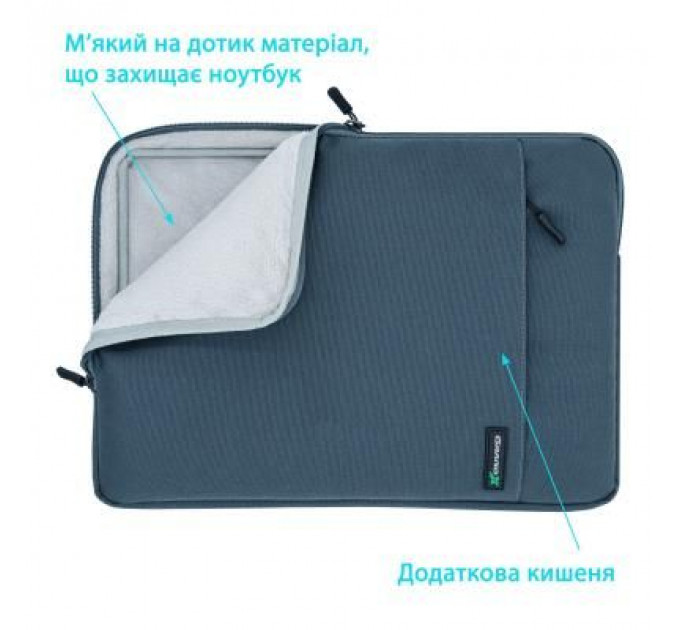 Чохол до ноутбука Grand-X 14'' Dark Grey (SL-14D)