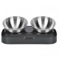 Lapka Посуд для котів Lapka Годівниця подвійна з металевими мисками (LPK-27)