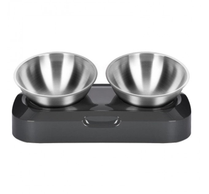 Lapka Посуд для котів Lapka Годівниця подвійна з металевими мисками (LPK-27)
