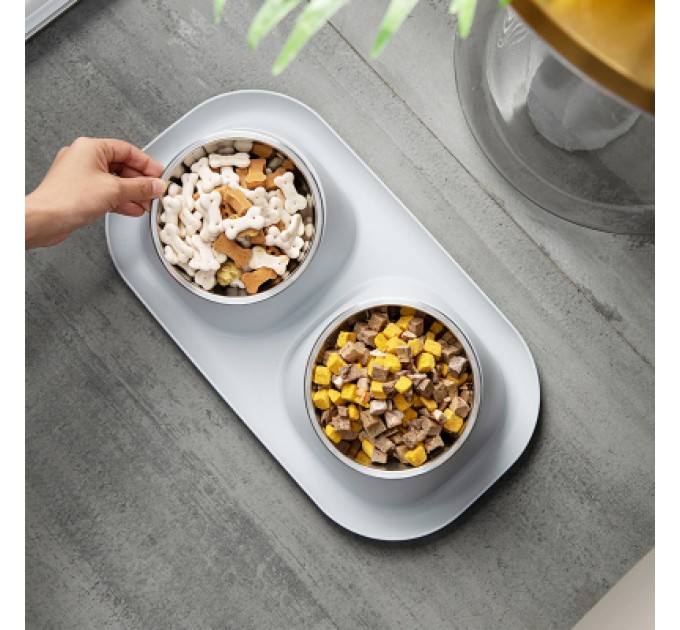 Lapka Посуд для котів Lapka Годівниця подвійна на підставці (LPK-25)