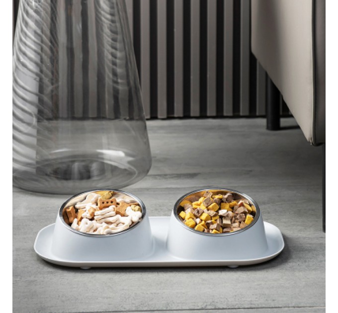 Lapka Посуд для котів Lapka Годівниця подвійна на підставці (LPK-25)